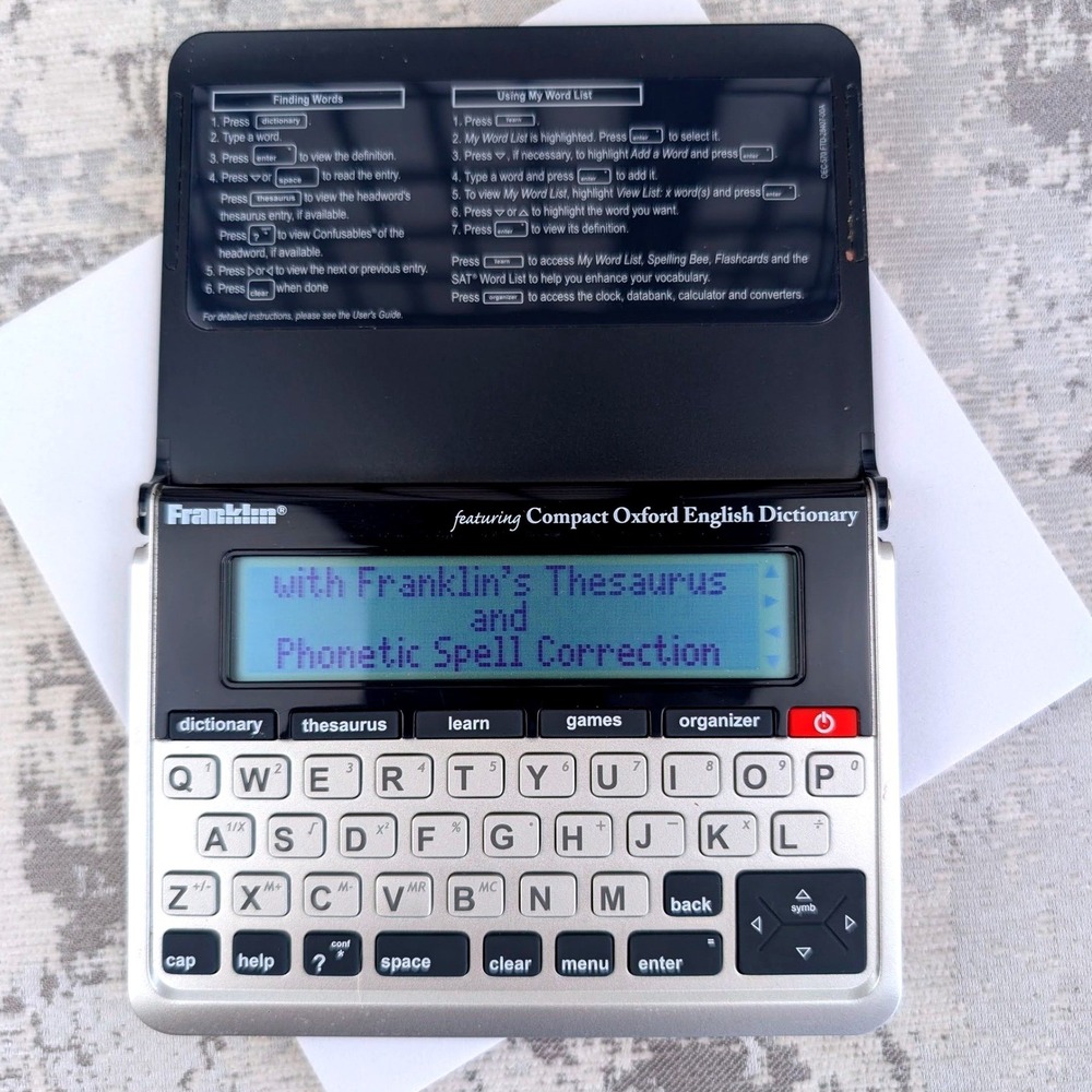 Franklin OEC-570 Compact Oxford English Dictionary Electronic Thesaurus Black